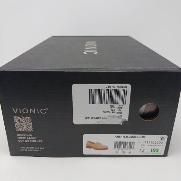 NEW Vionic Cheryl II Suede Loafers Size 12W Lug Sole Penny Loafers Corpcore - Picture 3 of 11